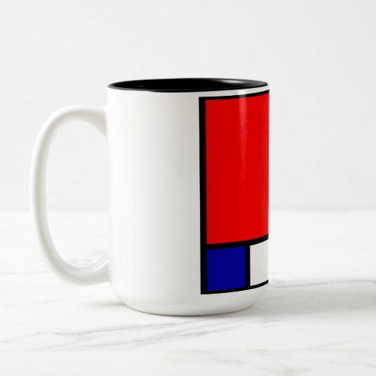 Tasse 2 Couleurs Mondrian 4 (Gauche)