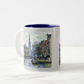 Tasse 2 Couleurs Monet : Canal à Amsterdam (Devant gauche)