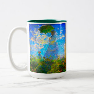 Tasse 2 Couleurs Monet Woman avec un parasol