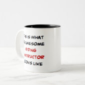 Tasse 2 Couleurs moniteur d'équitation, génial (Devant gauche)