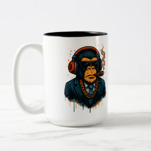 Tasse 2 Couleurs Monkey Business - Le patron du singe
