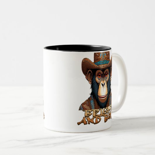 Tasse 2 Couleurs Monkey Swagger (Devant droit)