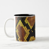 Tasse 2 Couleurs Monogram Snake Brown et Gold Print (Gauche)