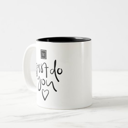 Tasse 2 Couleurs Monogramme (Devant gauche)