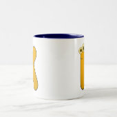 Tasse 2 Couleurs monogramme animal - K (Centre)
