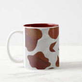 Tasse 2 Couleurs Monogramme Brown et blanc de vache (Gauche)