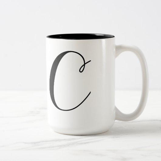 Tasse 2 Couleurs Monogramme-C (Droit)