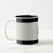 Tasse 2 Couleurs Monogramme Cuir noir et argent et cuir Faux (Gauche)