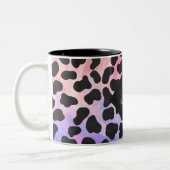Tasse 2 Couleurs Monogramme Dalmatien noir et rose (Gauche)