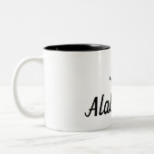Tasse 2 Couleurs Monogramme de l'Alabama (Gauche)