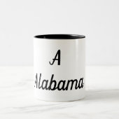 Tasse 2 Couleurs Monogramme de l'Alabama (Centre)