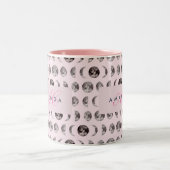 Tasse 2 Couleurs Monogramme Dreamsical Lune Phases Cadeaux (Centre)