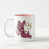 Tasse 2 Couleurs Monogramme féerique de Y (Gauche)