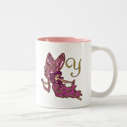 Tasse 2 Couleurs Monogramme féerique de Y (Droit)