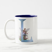 Tasse 2 Couleurs Monogramme féerique L (Gauche)
