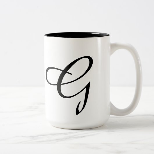 Tasse 2 Couleurs Monogramme-g (Droit)