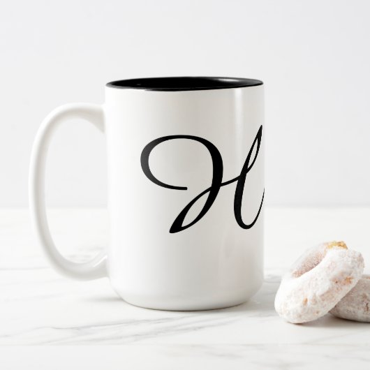 Tasse 2 Couleurs Monogramme-H (Avec donut)