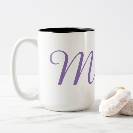 Tasse 2 Couleurs Monogramme-M (Avec donut)
