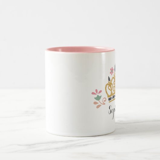 Tasse 2 Couleurs Monogramme Parties scintillant (Centre)