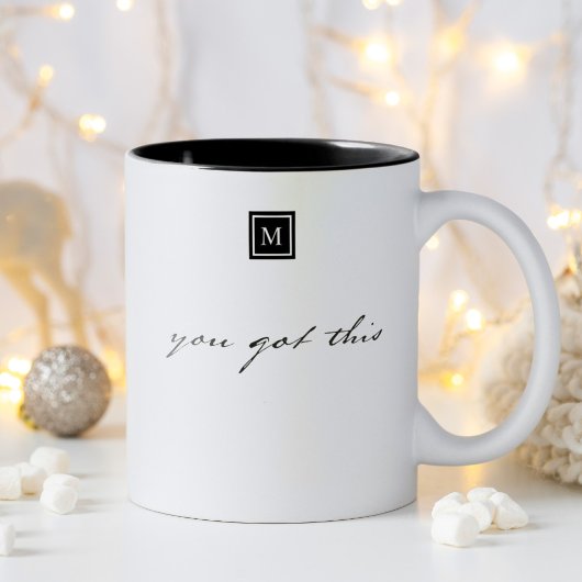 Tasse 2 Couleurs Monogramme Vous avez cette citation Inspirante