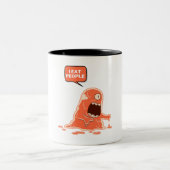 Tasse 2 Couleurs monstre, je mange des gens (Centre)