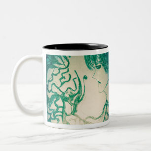Tasse 2 Couleurs Monstre vert Yaie essayer de persuader kitsune