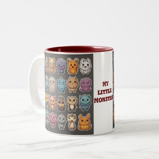 Tasse 2 Couleurs Monstres (Devant gauche)