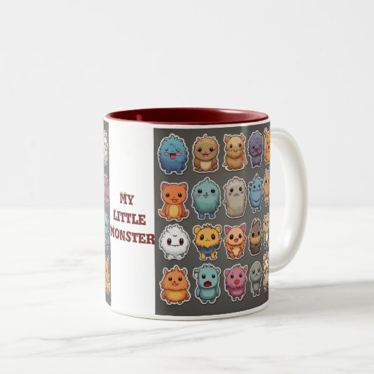 Tasse 2 Couleurs Monstres (Devant droit)