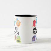 Tasse 2 Couleurs Monstres World Meilleur Big Brother (Centre)