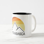 Tasse 2 Couleurs Mont Athabasca Alberta Retro (Devant droit)