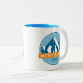 Tasse 2 Couleurs Mont Blanc France Stars Moon (Devant droit)