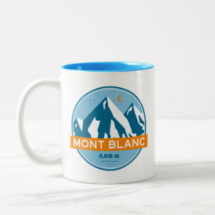 Tasse 2 Couleurs Mont Blanc France Stars Moon