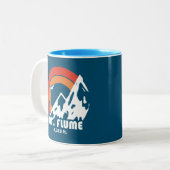 Tasse 2 Couleurs Mont Flume New Hampshire Sun Eagle (Devant gauche)