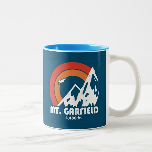 Tasse 2 Couleurs Mont Garfield New Hampshire Sun Eagle (Droit)