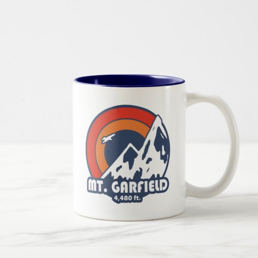 Tasse 2 Couleurs Mont Garfield New Hampshire Sun Eagle (Droit)