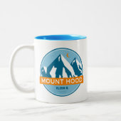 Tasse 2 Couleurs Mont Hood Oregon Stars Moon (Gauche)
