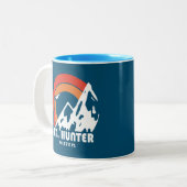 Tasse 2 Couleurs Mont Hunter Alaska Sun Eagle (Devant gauche)