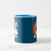 Tasse 2 Couleurs Mont Hunter Alaska Sun Eagle (Centre)