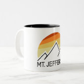 Tasse 2 Couleurs Mont Jefferson New Hampshire Retro (Devant gauche)