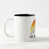 Tasse 2 Couleurs Mont Jefferson New Hampshire Retro (Gauche)