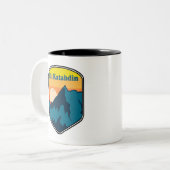 Tasse 2 Couleurs Mont Katahdin Maine Sunrise (Devant gauche)