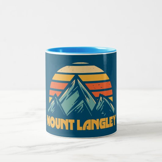 Tasse 2 Couleurs Mont Langley California Retro Turquoise (Centre)
