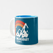 Tasse 2 Couleurs Mont McKinley Alaska Sun Eagle (Devant gauche)