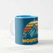 Tasse 2 Couleurs Mont Muir California Retro Turquoise (Devant gauche)