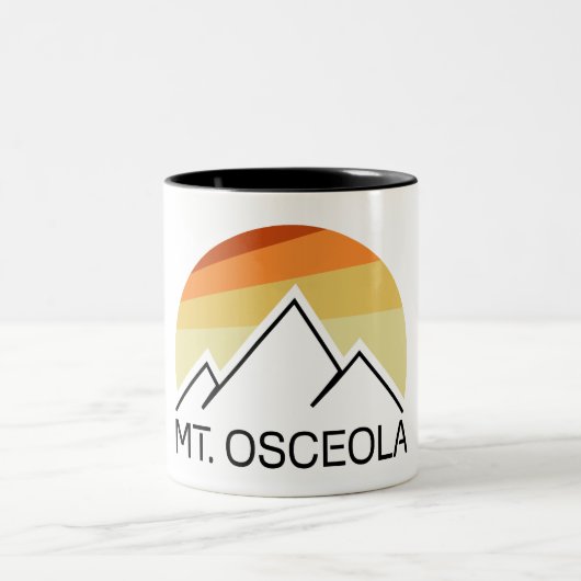Tasse 2 Couleurs Mont Osceola New Hampshire Retro (Centre)