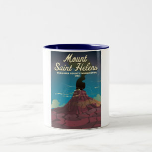 Tasse 2 Couleurs Mont Saint Helens Washington USA