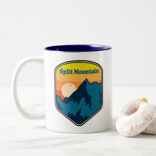 Tasse 2 Couleurs Mont Split Mountain Californie Lever du soleil