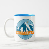 Tasse 2 Couleurs Mont St. Helens Washington Stars Moon (Gauche)