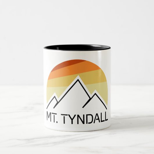 Tasse 2 Couleurs Mont Tyndall California Retro (Centre)