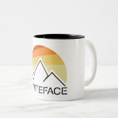 Tasse 2 Couleurs Mont Whiteface Rétro (Devant droit)